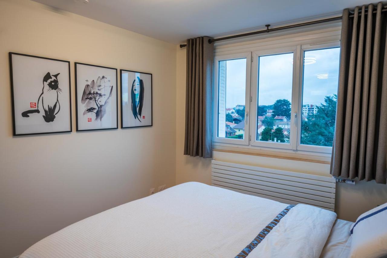 Appartement T2 De Standing Climatise Avec Parking Prive, Tram T2 T5, Hopitaux Est Bron