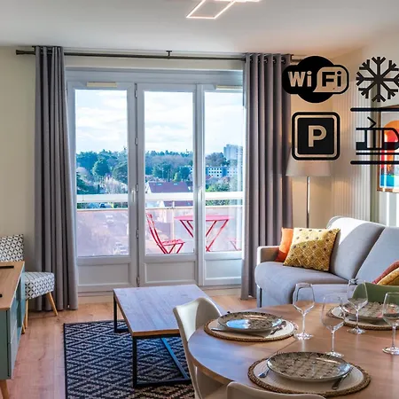 Apartamento T2 De Standing Climatise Avec Parking Prive, Tram T2 T5, Hopitaux Est Bron Exterior foto
